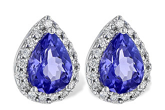 K226-60080: EARR 1.15 TW TANZANITE 1.32 TGW