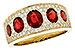 K309-30934: LDS WED RG 1.60 TW RUBY 2.00 TGW