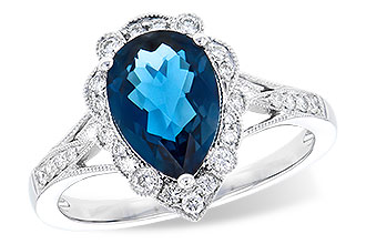 K309-33716: LDS RG 2.25 LONDON BLUE TOPAZ 2.47 TGW