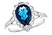 K309-33716: LDS RG 2.25 LONDON BLUE TOPAZ 2.47 TGW