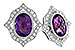 K310-24616: EARR 2.12 TW AMETHYST 2.36 TGW (8x6 MM AMY)