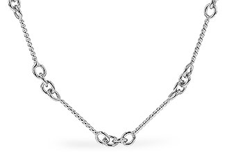 K311-09107: TWIST CHAIN (0.80MM, 14KT, 16IN, LOBSTER CLASP