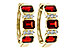 K311-10971: EARRING 1.50 TW GARNET 1.61 TGW