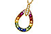 K311-11852: NECKLACE 1.10 MULTI-COLOR SAPPH 1.15 TGW