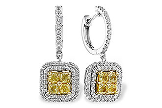 K311-11871: EARR 1.04 FANCY YELLOW DIAMONDS 1.62 TW