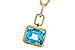 K311-12816: NECKLACE 3.26 BLUE TOPAZ 3.30 TGW (10x8MM BT)