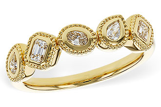 K311-16443: LDS DIA WED RG .34 TW FANCY CUT DIAS