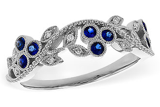 K311-17280: LDS WED RG .23 SAPPHIRE .29 TGW