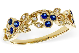 K311-17280: LDS WED RG .23 SAPPHIRE .29 TGW