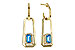 K311-17334: EARRING .66 TW BLUE TOPAZ .80 TGW (5x3MM BT)