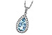 L042-08261: NECKLACE 2.20 AQUA 2.55 TGW