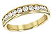 L129-32798: LDS WED RG .50 TW (10 STONES)