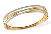 L222-00043: BANGLE BRACELET .91 TW