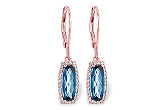 L226-60034: EARR 2.10 LONDON BLUE TOPAZ 2.28 TGW