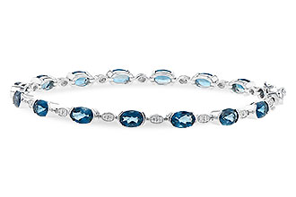 L226-60089: BRACELET 7.20 LONDON BLUE TOPAZ 7.36 TGW