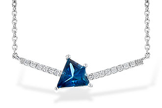 L226-60925: NECK .87 LONDON BLUE TOPAZ .95 TGW