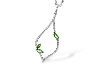 L226-60989: NECK .35 GREEN GARNET .55 TGW