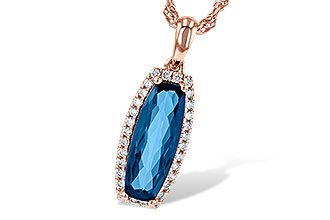 L226-61825: NECK 1.58 LONDON BLUE TOPAZ 1.70 TGW