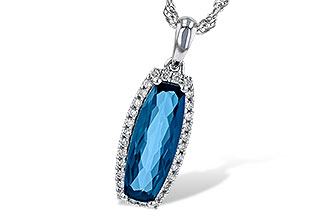 L226-61825: NECK 1.58 LONDON BLUE TOPAZ 1.70 TGW