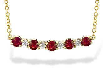 L226-62734: NECK .58 TW RUBY .70 TGW