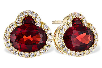 L309-34625: EARR 2.85 TW GARNET 3.06 TGW