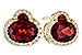 L309-34625: EARR 2.85 TW GARNET 3.06 TGW