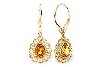 L310-20989: EARR .74 TW CITRINE .90 TGW