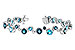 L310-22743: BRACELET 15.65 TW BLUE TOPAZ 15.95 TGW
