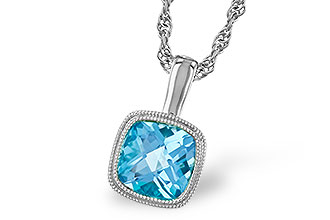 L310-23725: NECKLACE 1.10 CT BLUE TOPAZ