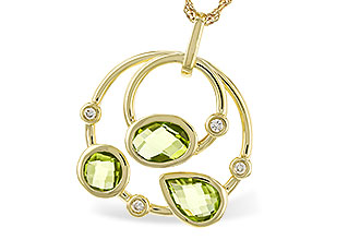 L311-09107: NECKLACE 2.20 PERIDOT 2.26 TGW