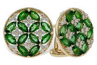 L311-11834: EARRINGS 1.66 TW EMERALD 1.96 TGW