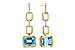 L311-13652: EARRINGS 3.20 BLUE TOPAZ 3.32 TGW (8x6MM BT)
