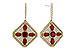 L311-13661: EARRINGS .99 TW RUBY 1.42 TGW