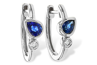L311-13725: EARRINGS .51 SAPPHIRE .57 TGW