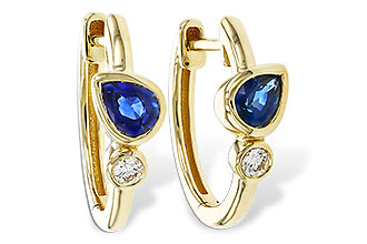 L311-13725: EARRINGS .51 SAPPHIRE .57 TGW