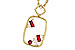 L311-14589: NECKLACE .33 TW RUBY .44 TGW