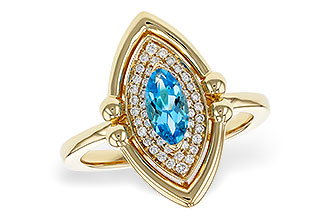 L311-17298: LDS RG .54 BLUE TOPAZ .70 TGW (8x4MM BT)