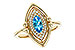 L311-17298: LDS RG .54 BLUE TOPAZ .70 TGW (8x4MM BT)
