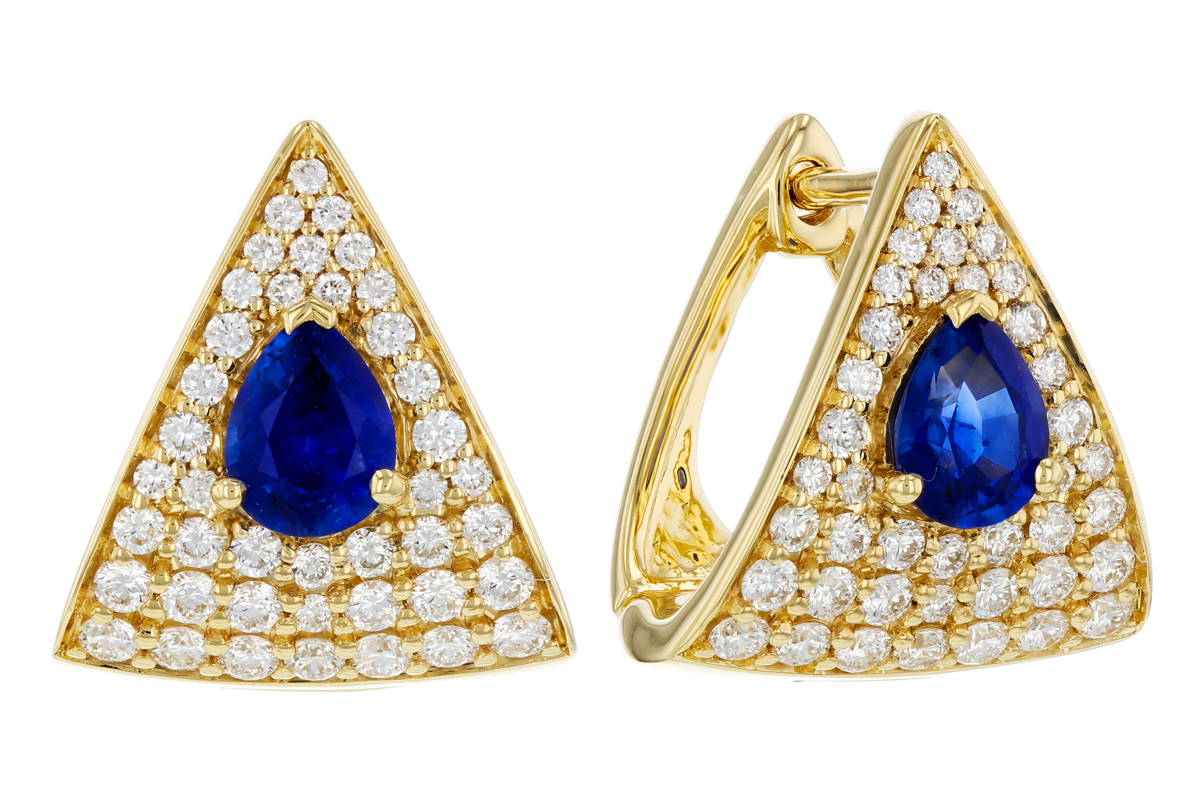 L312-01889: EARRINGS .65 TW SAPPHIRE 1.20 TGW (5x4MM SA)