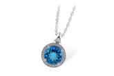 M223-84634: NECK 3.87 BLUE TOPAZ 4.01 TGW