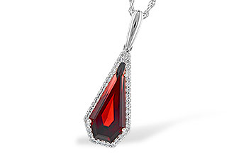 M309-29098: NECK 4.00 GARNET 4.17 TGW