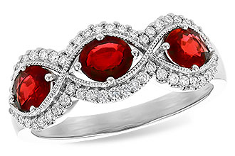 M309-30970: LDS WED RG 1.10 TW RUBY 1.35 TGW (6x4MM RUBY)