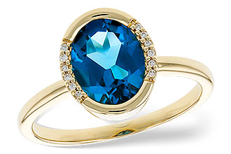 M310-21889: LDS RG 1.90 TW LONDON BLUE TOPAZ 1.93 TGW(9x7 LBT)