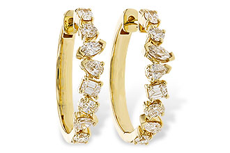 M310-26370: EARRINGS 1.15 TW FANCY CUT DIAS