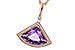 M311-10925: NECKLACE 2.80 AMETHYST 2.97 TGW