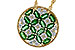 M311-10998: NECK 1.02 EMERALD TW 1.32 TGW
