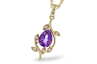 M311-11870: NECKLACE .88 AMETHYST .93 TGW (8x6MM AMY)