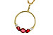 M311-12798: NECKLACE .79 RUBY .89 TGW