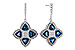 M311-13652: EARRINGS 1.73 LONDON BLUE TOPAZ 1.82 TGW