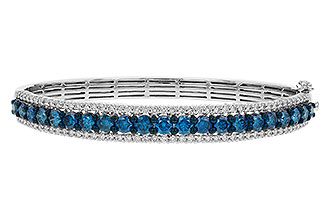 M311-13698: BANGLE 4.05 BLUE DIAS 5.50 TW